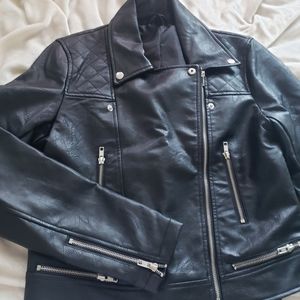 Faux leather jacket